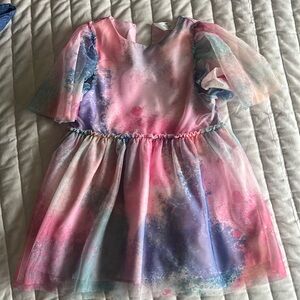 H&M Girls Flutter Sleeve Dress